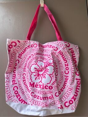 Pink Mexico Cozumel Tote Bag
